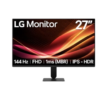Vista frontal de LG Monitor U4 de 27",Full HD, 144Hz 27U411B-B
